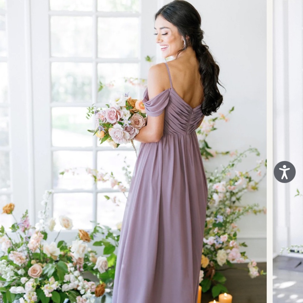 Revelry Lily Chiffon Dress in Wisteria Sz 18